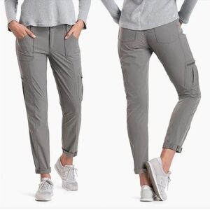 KÜHL Women’s Horizn Skinny Cargo Hiking Pants Gray Sz 14 Short